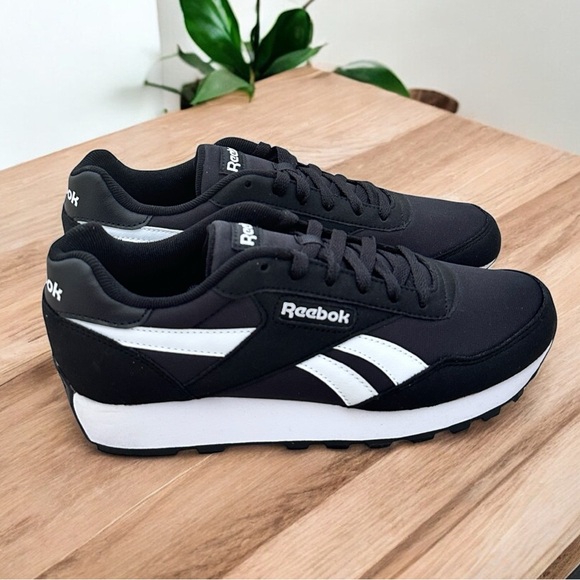 Reebok Other - NWT Reebok Men’s Running Rewind Run Black and White Sneakers Size 7